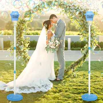 Bubble Stand Machine, Outdoor Tall Bubble Maker with Lights