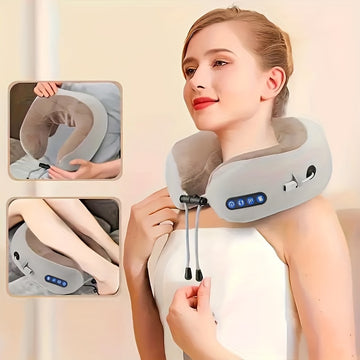 Electric U-shaped massage pillow designed specifically for the neck