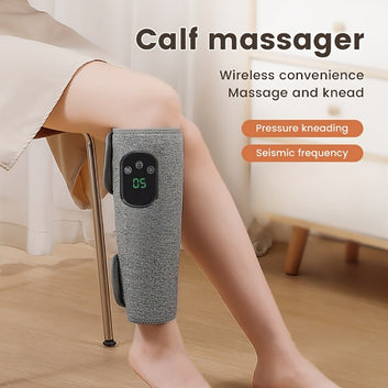 Rechargeable leg massager, suitable for calves, arms, LCD display
