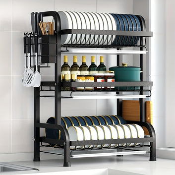 Heavy-Duty Large Kitchen Organizer 3-Tier Storage Shelf