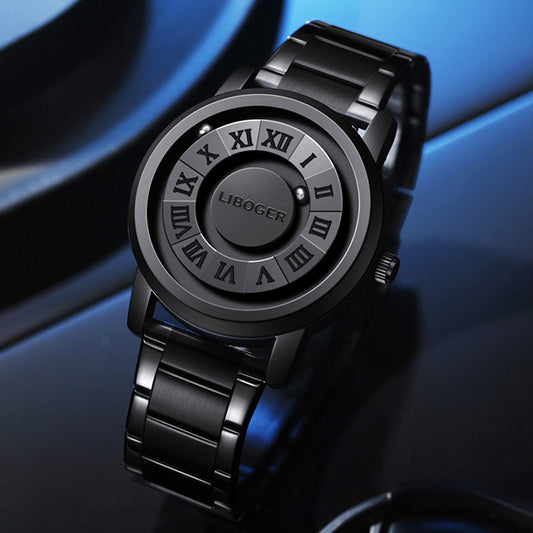 Men'S Stylish Business Watch - Black Dial with Roman Numerals