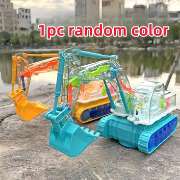 Cool Light-Up Excavator, One Perfect Gift for Boys and Girls