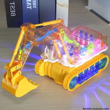 Cool Light-Up Excavator, One Perfect Gift for Boys and Girls