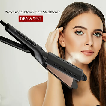 1pc steam hair straightener for curling hair
