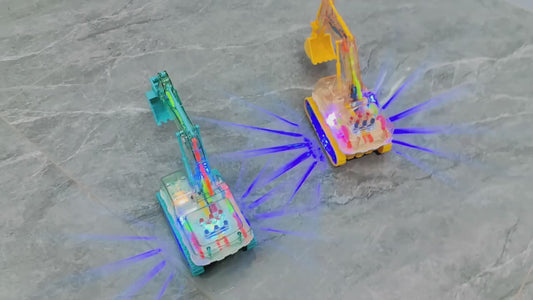 Cool Light-Up Excavator, One Perfect Gift for Boys and Girls