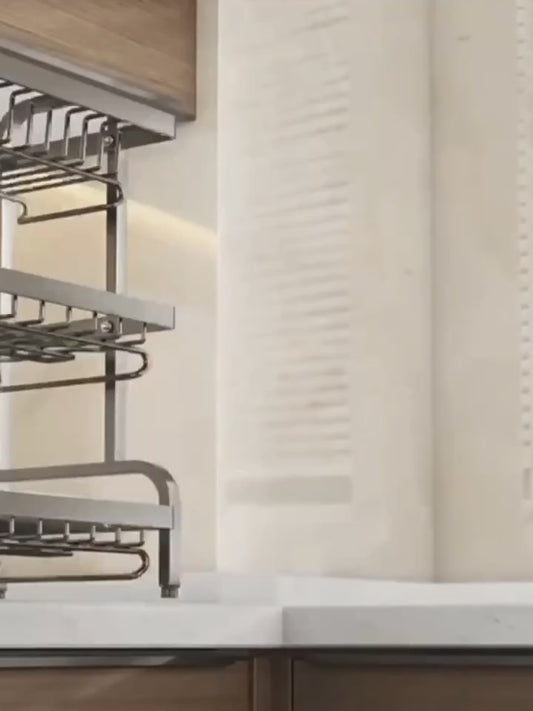 Heavy-Duty Large Kitchen Organizer 3-Tier Storage Shelf