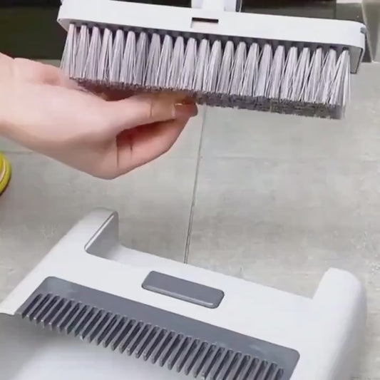 4-in-1 Long-Handled Mop with 3 Cleaning Mops